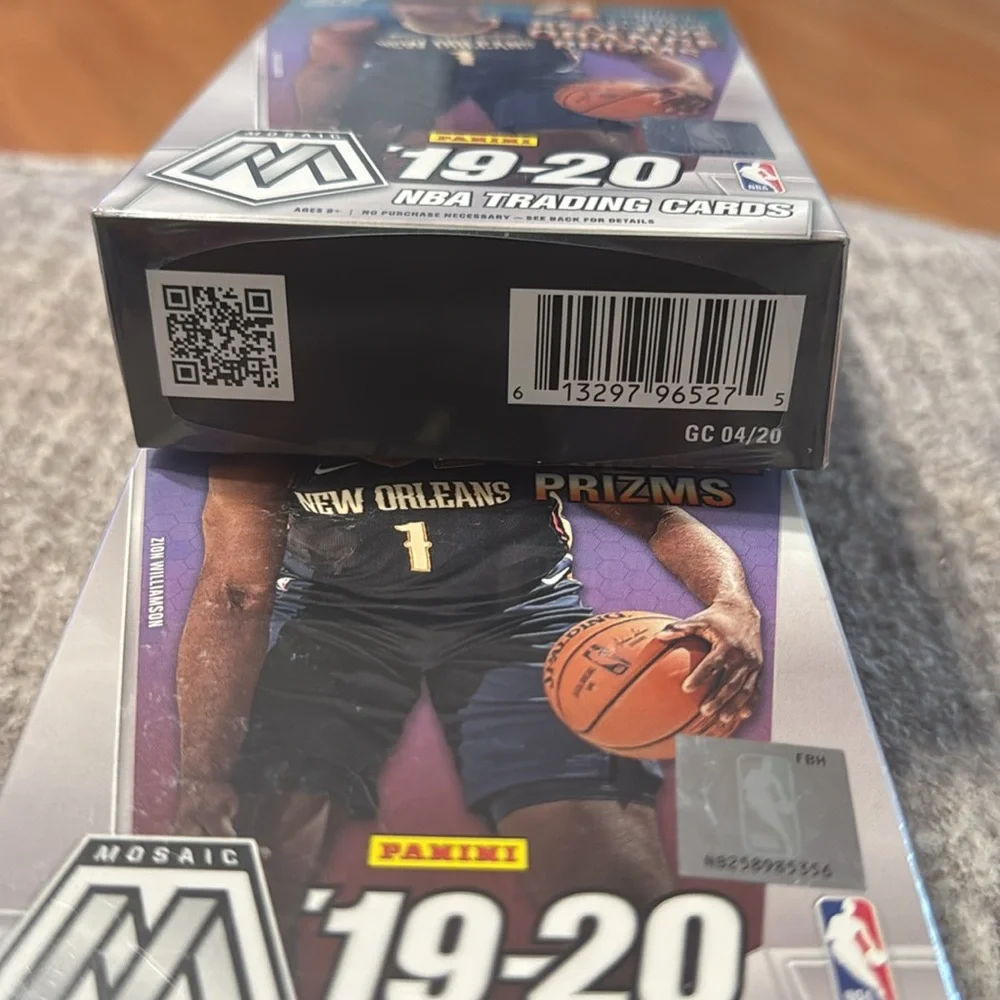 NIB 2019 2020 NBA Basketball Trading Cards Hanger Box Mosaic Panini Orange Prizm - Picture 6 of 7